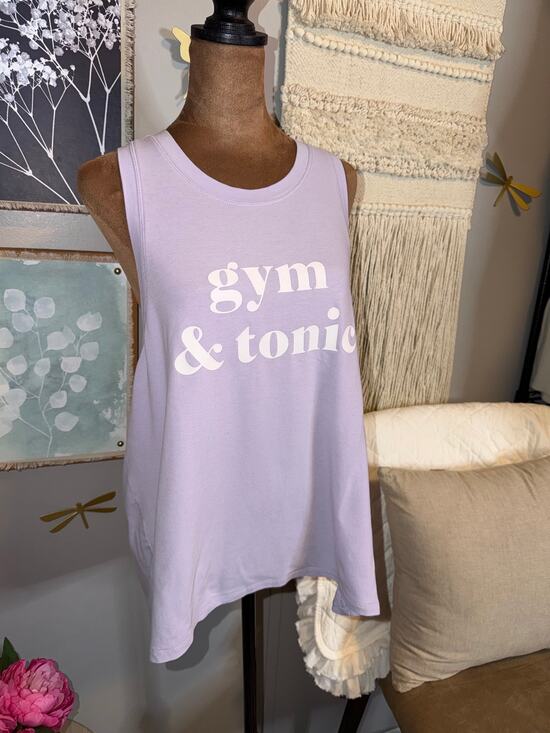 Kate Spade Tops - Kate Spade New York Gym & Tonic Tank Top Women’s Large Purple Lavender Racerback